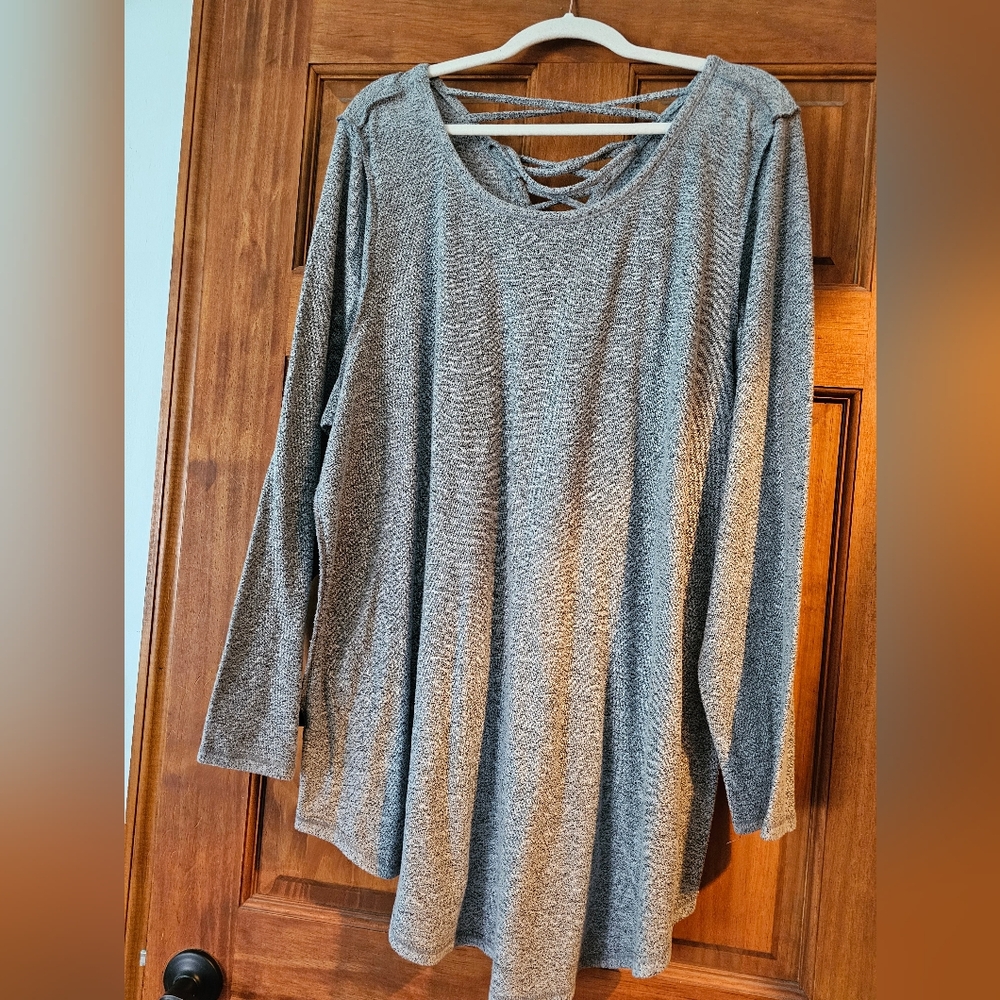 Torrid Gray Crew Neck Sweater Soft Knit Essential
